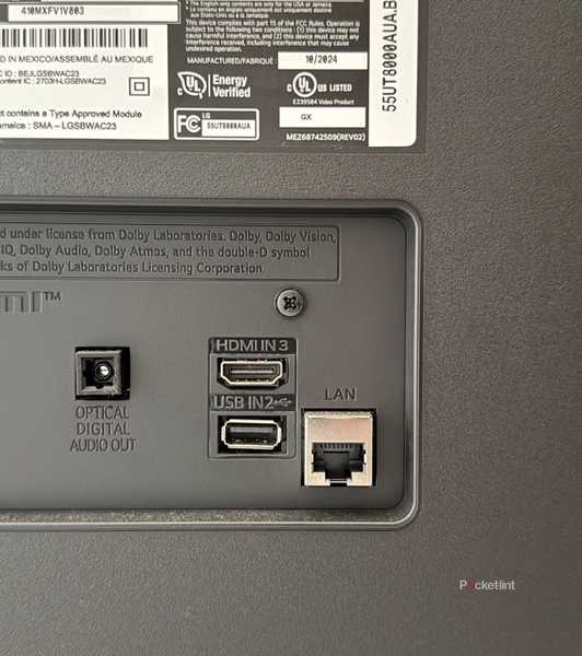 HDMI port on Kelsey's TV. 