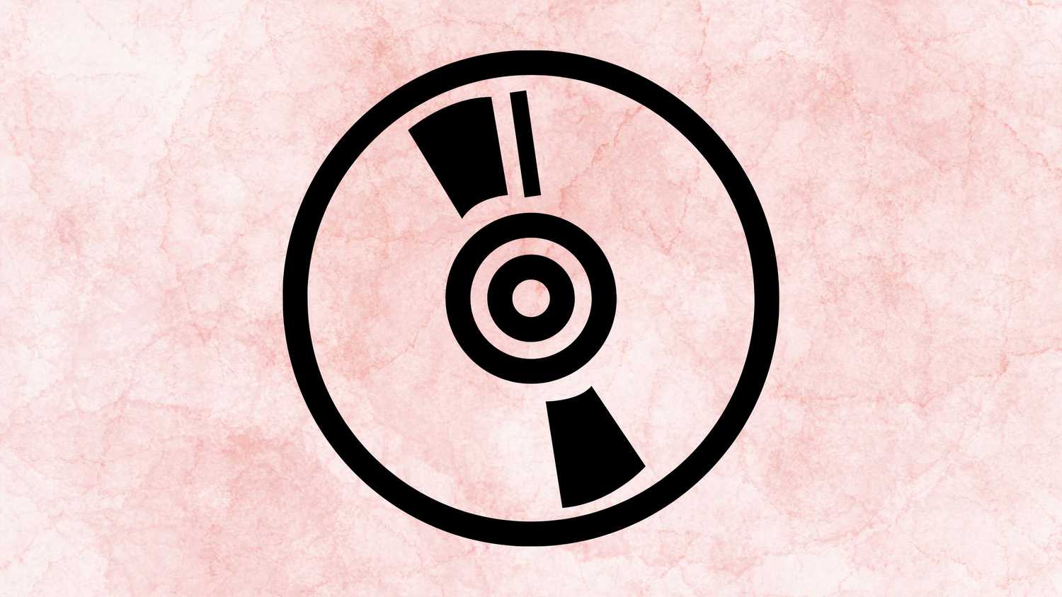 Optical disc glyph