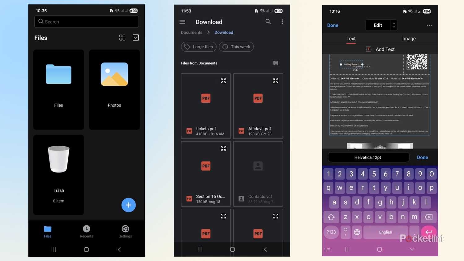PDFgear on Android.