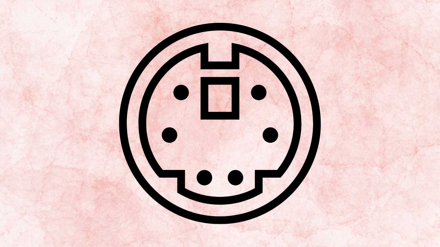 PS/2 port glyph