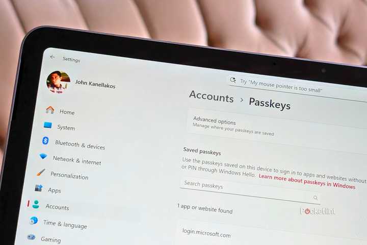 Windows 11 passkeys