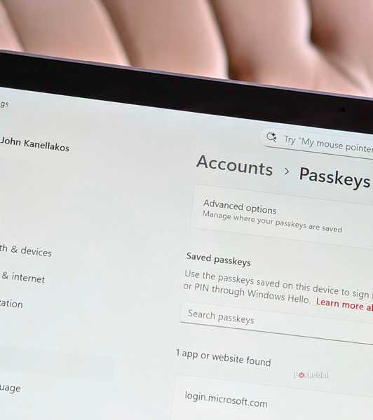 Windows 11 passkeys