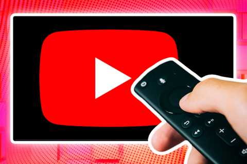 YouTube icon on TV.