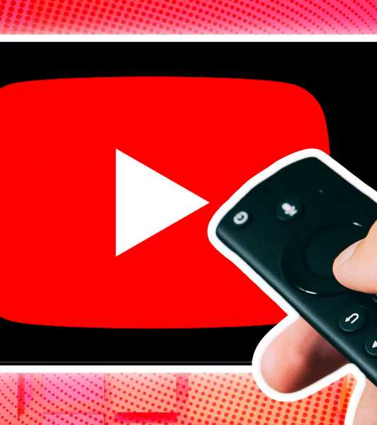 YouTube icon on TV.